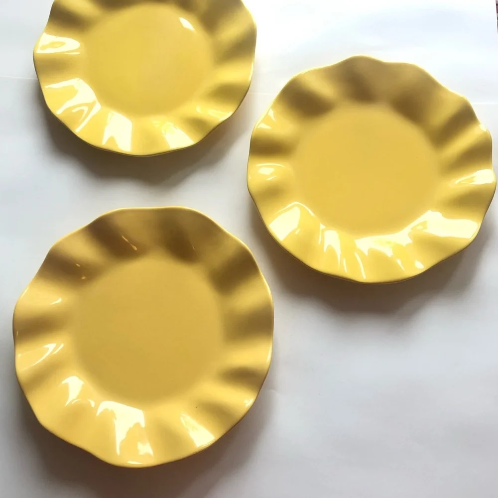 Two 2 Crate & Barrel Dinner Plates